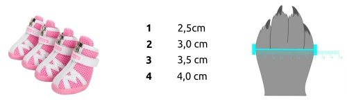 Buty dla małego psa Truelove różowe.webp