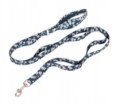 Smycz dla psa Truelove Blossom niebieska