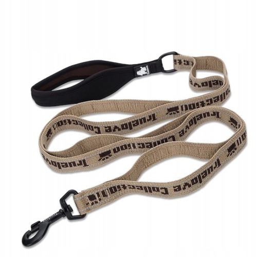 Mocna smycz dla psa TRUELOVE Funky brązowa