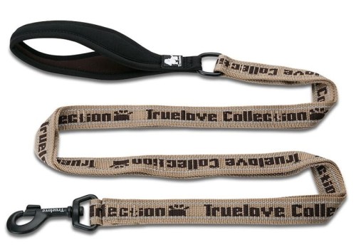 Mocna smycz dla psa TRUELOVE Funky brązowa