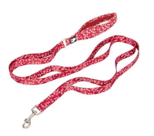 Smycz dla psa Truelove Blossom czerwona