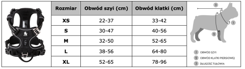 Szelki dla psa Front Line Premium TRUELOVE