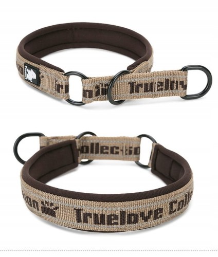 Obroża półzaciskowa dla psa Truelove Funky Brązowa