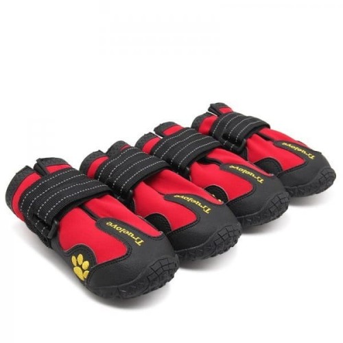 Buty ochronne Travel dla psa Truelove 4 sztuki czerwone