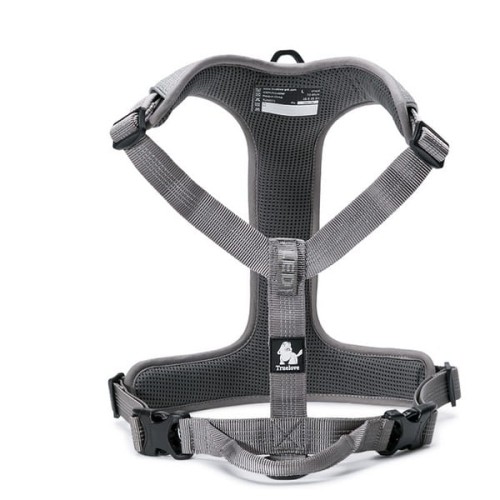 Szelki dla psa Truelove Lumen easy walk Szare
